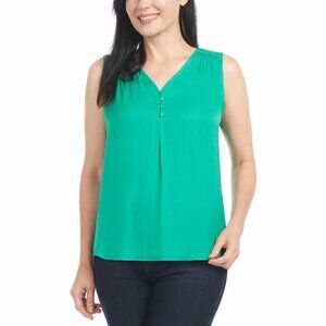 Hilary Radley Ladies' Sleeveless Blouse   Green